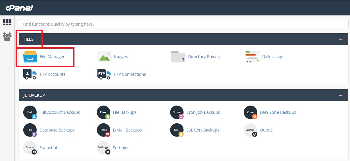 אופן העברת אתר ג'ומלה בשרת אחסון cPanel אופן העברת אתר ג'ומלה בשרת אחסון cPanel