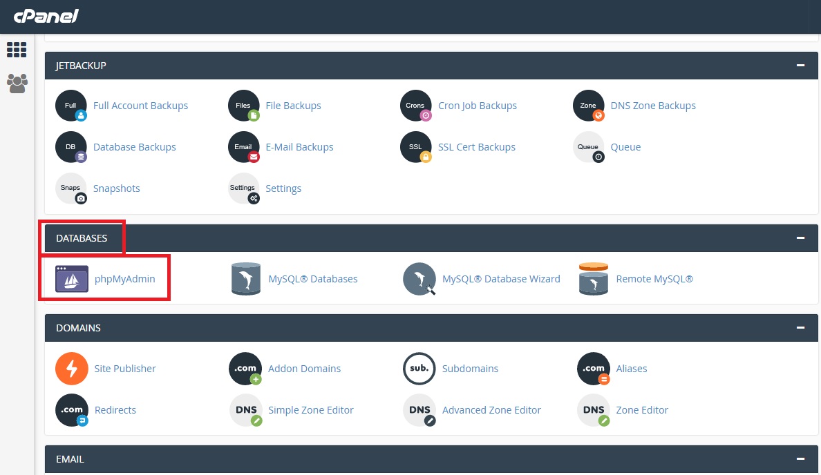 אופן העברת אתר ג'ומלה בשרת אחסון cPanel אופן העברת אתר ג'ומלה בשרת אחסון cPanel