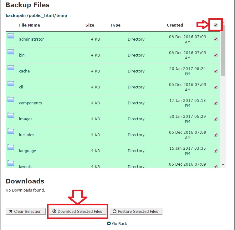 אופן העברת אתר ג'ומלה בשרת אחסון cPanel אופן העברת אתר ג'ומלה בשרת אחסון cPanel